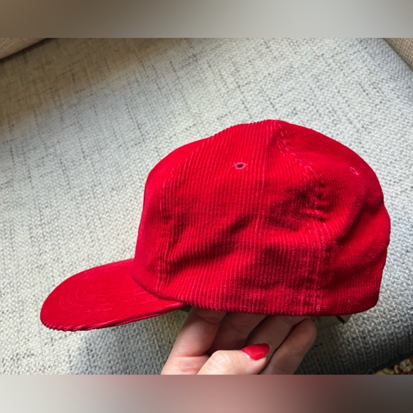 VTG Red Corduroy SnapBack Hat - Picture 3 of 9
